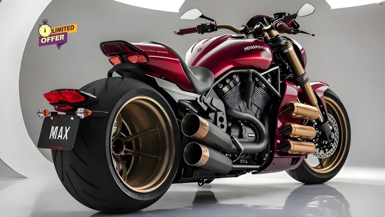 2025 Yamaha VMAX V4 Launched 1679cc Engine, 200 HP Power, Premium Features Explained