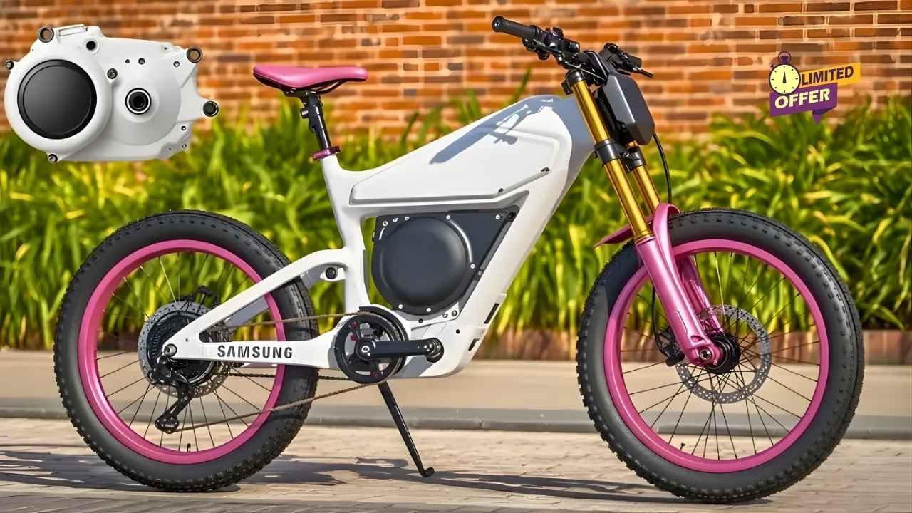 Samsung Electric Cycle Launched at ₹2,599 With 150KM Range, 250W Motor, Sporty Design